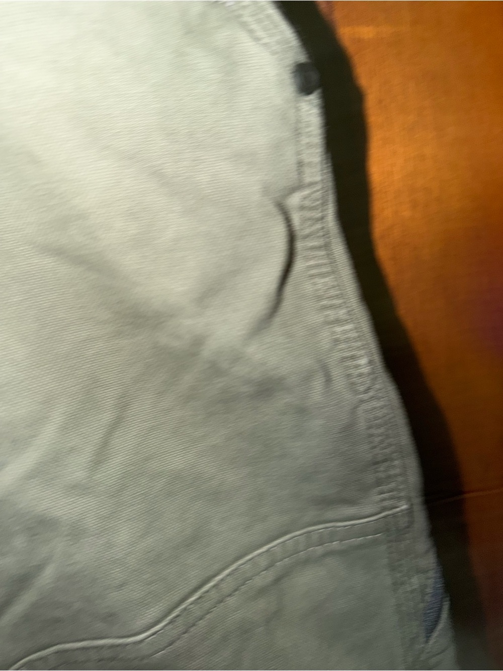 Men's Olive Green Utility Shorts - Picture 3 of 4